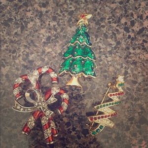 Collection of Monet and Liz Claiborne Brooches